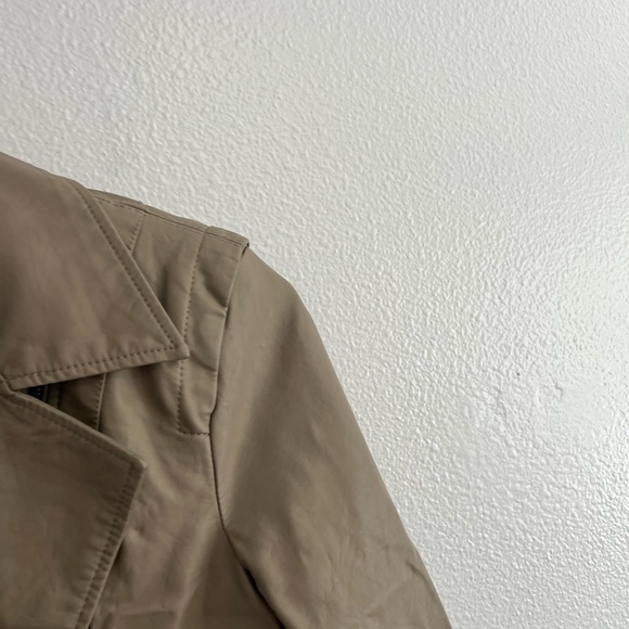 Blank NYC Taupe Brown Faux Leather Moto Jacket M - Picture 6 of 11